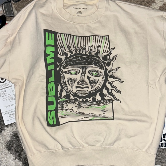 American Eagle Outfitters | Sweaters | Ae Oversized Sublime Graphic  Sweatshirt | Poshmark